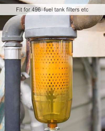 QAGGUM Elemento de Filtro de Combustível de 6 Peças Compatível com Gasolina e Diesel Separado de Águ