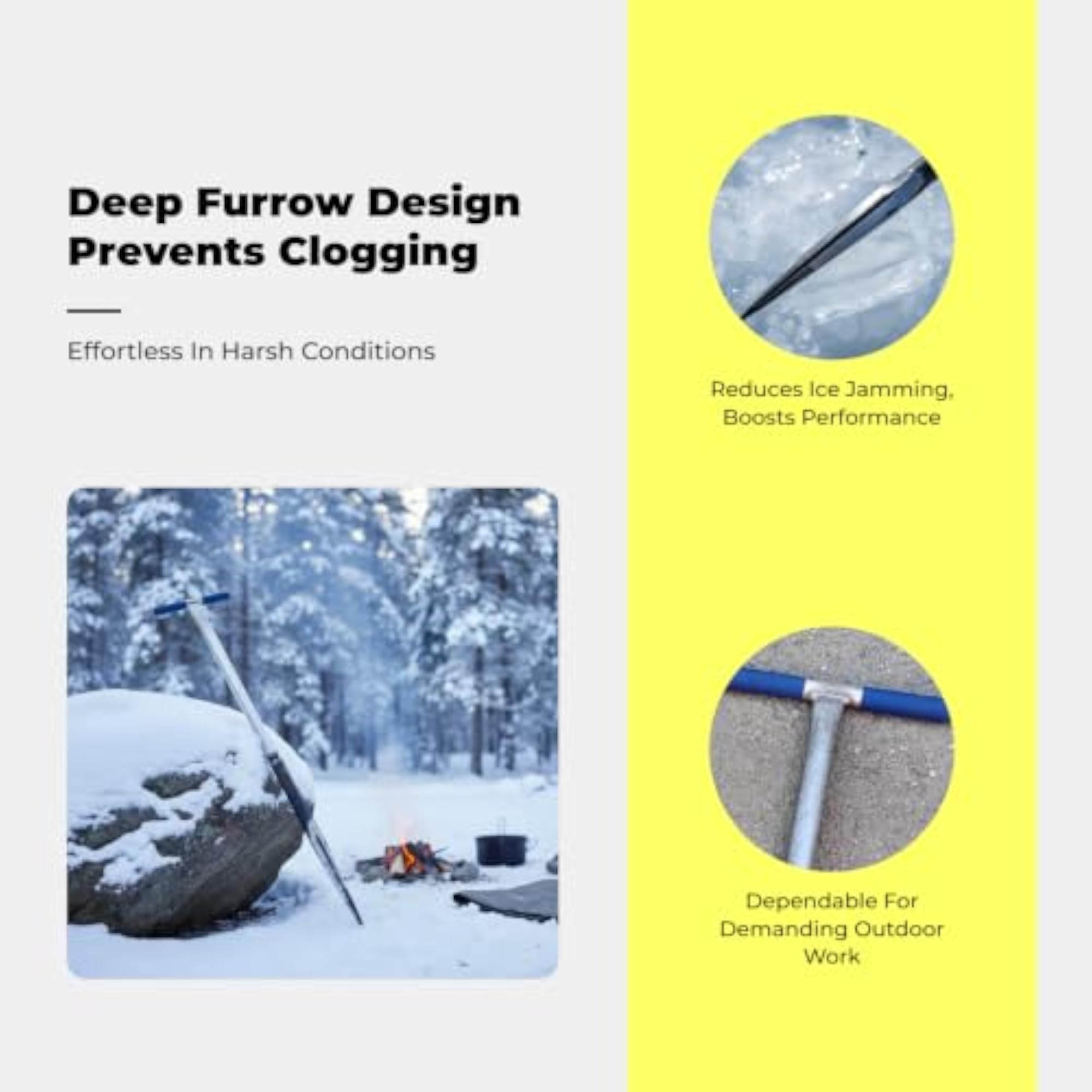Detachable Ice Pick, Sturdy Fishing Tool