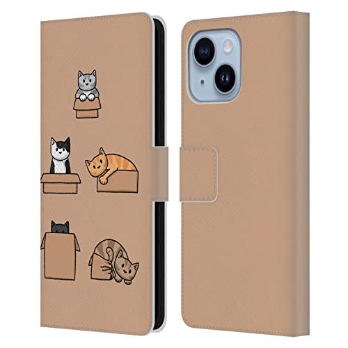 Étui Portefeuille Chat Doodle 2 Beth Wilson pour iPhone 14 Plus