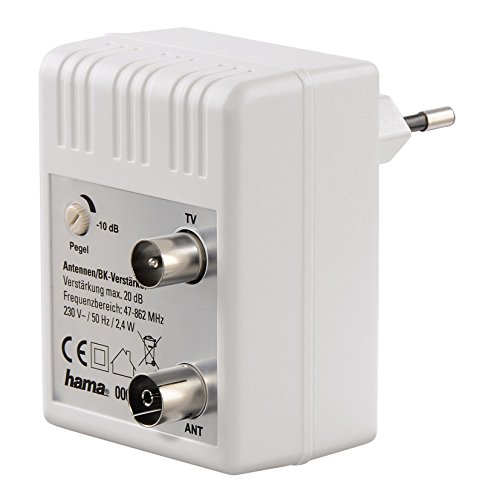 Preisvergleich Produktbild Hama Antennenverstärker 20dB 75122498, Kabel, Schwarz