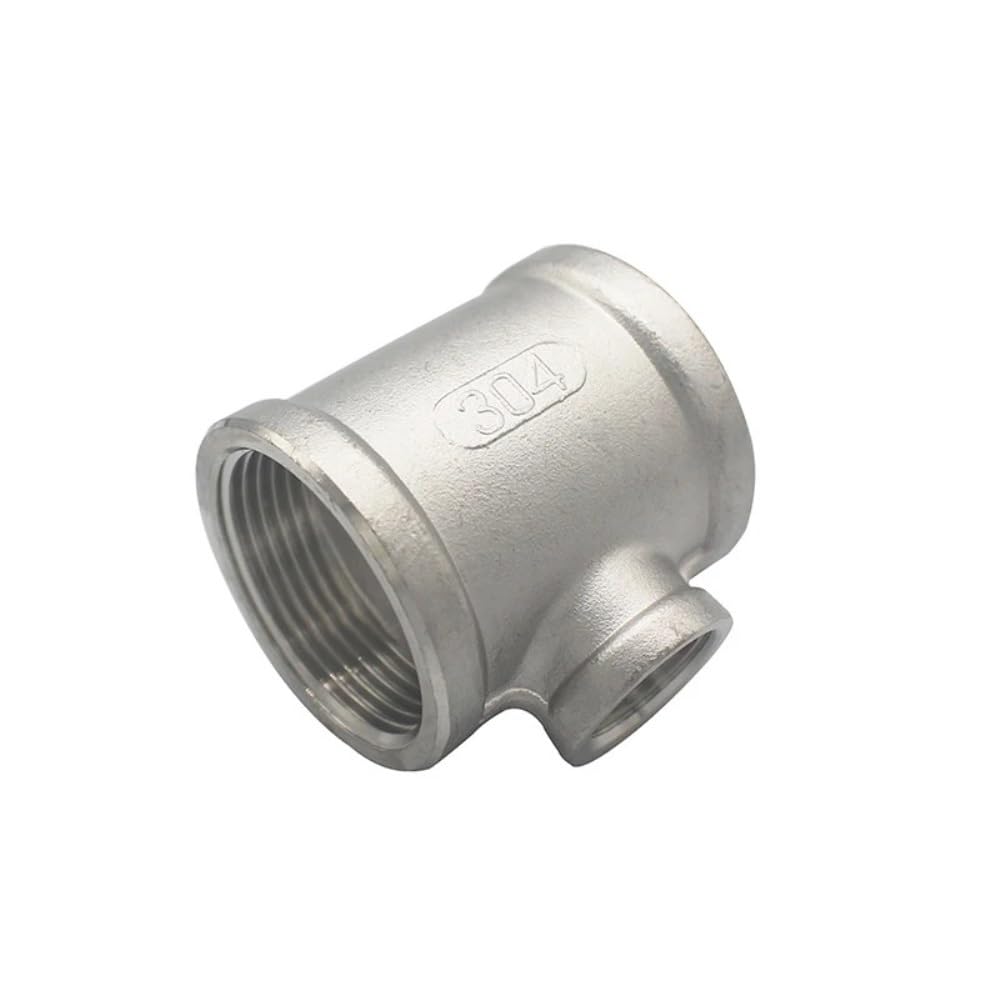 1/4", 3/8", 3/4", 1" de Diámetro Variable, Rosca Hembra Bsp, Reductor de Tres Vías en T, Acero Inoxidable 304, Conector Reductor para Tubería./ Color/Dn50 * Dn40 * Dn50