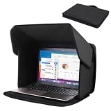 CEWROM Parasol para ordenador portátil, plegable 2 en 1, funda para ordenador portátil, universal, para portátil de 12 a 16 pulgadas, protección contra el calor, protección contra el deslumbramiento