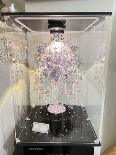 Vitrine acrylique éclairée pour salon boîte de présentation pour figurines d'action et artisanat