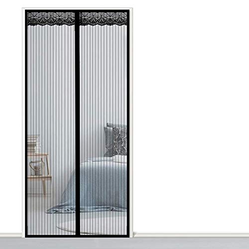 AMZERO Fliegengitter Mit Magnet, 170x235cm Insektenschutz Fliegennetz Ohne Bohren für Balkontür Terrassentür Wohnzimmer, Schwarz
