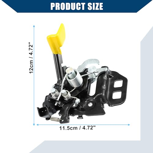 Pestillo de capó para Mustang 2015-2020 bloqueo de motor resistente negro 5