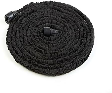 Miniatura 4 de Manguera de jardín retráctil de alta presión para lavado de autos de 25 pies a 200 pies (negro) (color manguera negra, longitud 200 pies)