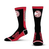 For Bare Feet NBA ATLANTA HAWKS MVP Crew Sock Team Color Large