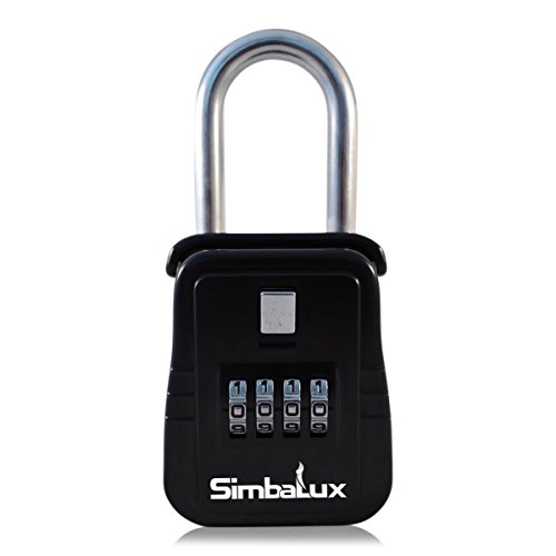 Simbalux Combo Realtor Lockbox Quality 4 Digit Numeric Combination Real Estate Lock Box, 6-Pack #TOP2