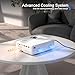 AuKing Projector, 2025 Upgraded Wifi Projector, Full HD 1080P Home Theater Video Projector, Compatible with HDMI/USB/AV/Smartphone/TV Box/Laptop
