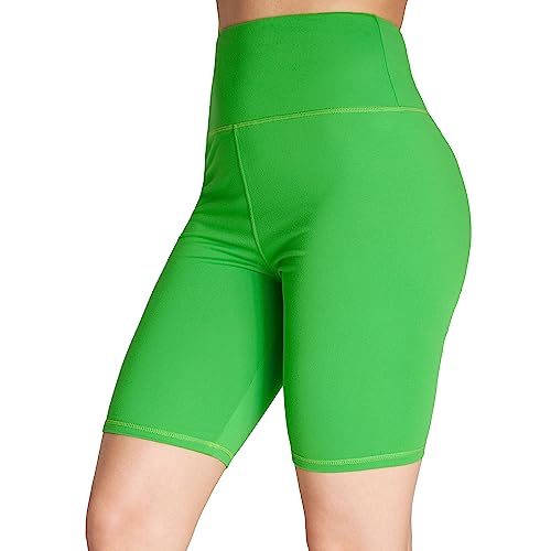 Kurze Hose Damen Shorts Damen Kurze Leggings Sporthose Radlerhose Damen Kurz High Waist Radlershorts Gym Yoga Fitness Workout Jogging Laufhose Sportkleidung Damen Teenager S-XL (Grün, M)