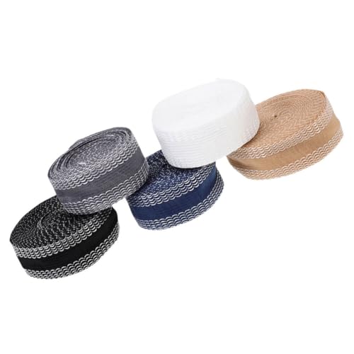 Hemobllo 5 Rollos de Cintas Termoadhesivas Fáciles de Usar y Secar para Dobladillos de Pantalones de Poliéster Ideales para Bricolaje en Faldas y Diversas Telas para Bricolaje en Faldas y