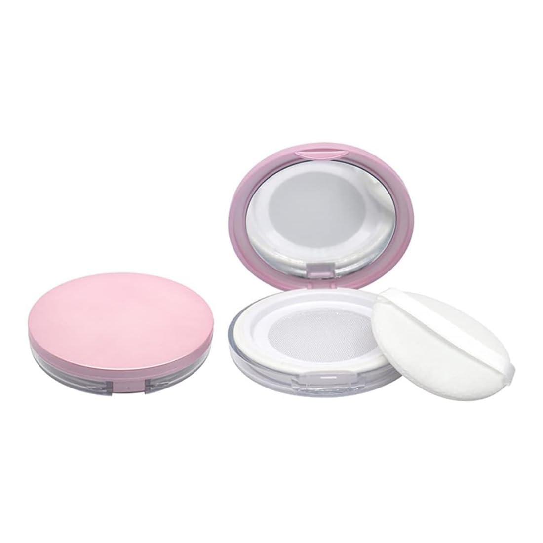 Amazon.co.jp: 5g超薄い パウダーケース 鏡付き クリアルースパウダー