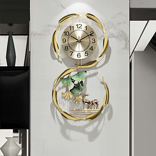 Horloge murale créative Ginkgo Biloba, symbole de sérénité pour votre foyer