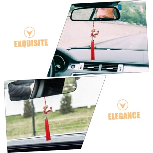 Bendiciones interior de coche Mikinona juego de 2 dragones tradicionales para regalar 3