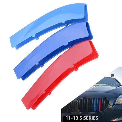Image of Grille color stripes Compatible with bmw accessories 2010-2016 F10 F11 5 Series 528i 535i 550i Grill 12-Beams