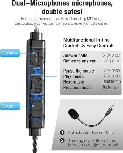 Casque filaire avec micro double et conduction d'air USB pour PC - 6