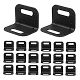 NUOBESTY 20stücke Förmige Kunststoff Eckenschützer Schwarz Robuste Kantenschutzwinkel Für Versandkartons Paletten Und Möbelverpackung Stabiler Schutz Für Kistenecken Und Tischkanten