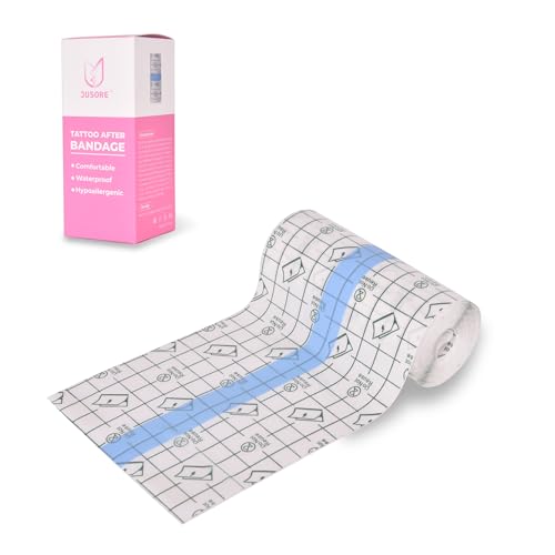 Image of Transparent Stretch Adhesive Bandage (10cm * 10 m) - Clear Waterproof Bandages Dressing Tape for Shower Tattoos, Second Skin Protection Supplies