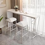 mesas para bodega ikea Innovador diseño híbrido de patas: Combinando la calidez de la madera con la resistencia del acero, esta mesa alta ofrece una estabilidad inigualable. La exclusiva combinación de madera y acero aumenta la robustez y le da un toque moderno, ideal para mesas altas en bares y cafeterías