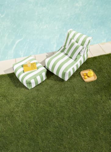 Sitting Point SANTORIN Rock Outdoor Sitzsack Grün – Wasser- & ölabweisend, UV-beständig, EPS-Füllung, Made in Germany