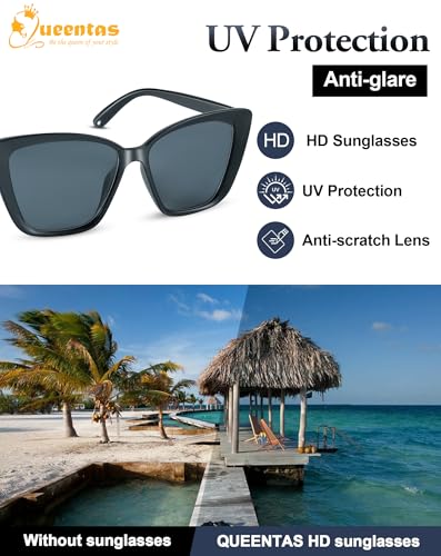 Sunglasses for Women Men Polarised Retro Cat Eye UV380 Protection Running Driving3