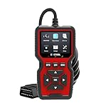 Exctool OBD2 Scanner Car OBD II Code Reader with Reset Auto Enhanced Full OBD Mode Check Engine Light Diagnostic Scan Tool for 2001+ Petrol & 2004+ Diesel Vehicles, Red