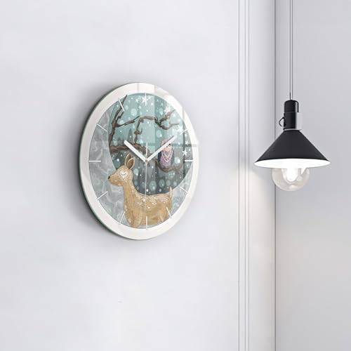 Horloge en verre silencieuse Wallfluent 30 cm de qualité - 4