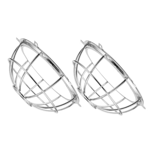 IMIKEYA 2 Piezas Protector para Rociador contra Incendios Cubierta de Hierro para Detector de Humo Soporte Resistente para Protección contra Polvo y Daños Diseño Transparente Fácil