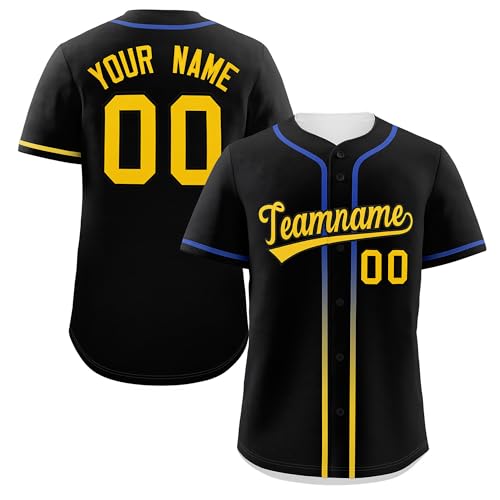 KXK Custom Baseball Jersey Button Down Baseball Shirts Personalized Stitched/Printed Name Number for Men Women Youth miniatura 1