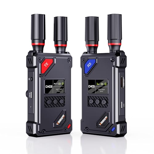 Image of Vrriis Wireless Video Transmitter and Receiver with UVC Out for Live System,Manual Switching of 20 Channels,Wireless Video Transmission System 1500FT Los Range,0.05s Delay,Up to 5 Devices(1TX+1RX)