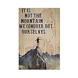 CBVHOAW Póster de lienzo de escalada para dormitorio, decoración de paisaje, regalo, 50 x 75 cm