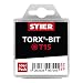 Produktbild STIER TORX-Bit-Großpackung, 50 Bits, T 15, Länge 25 mm, Profi Werkzeug, leistungsstark & langlebig, in Plastikbox