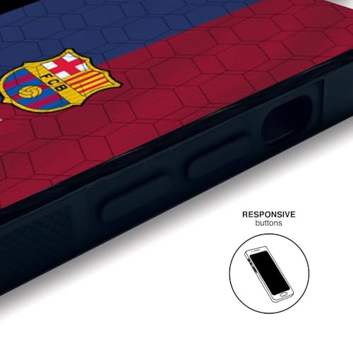 Funda iPhone 15 Pro FC Barcelona carcasa negra ligera antigolpes 5