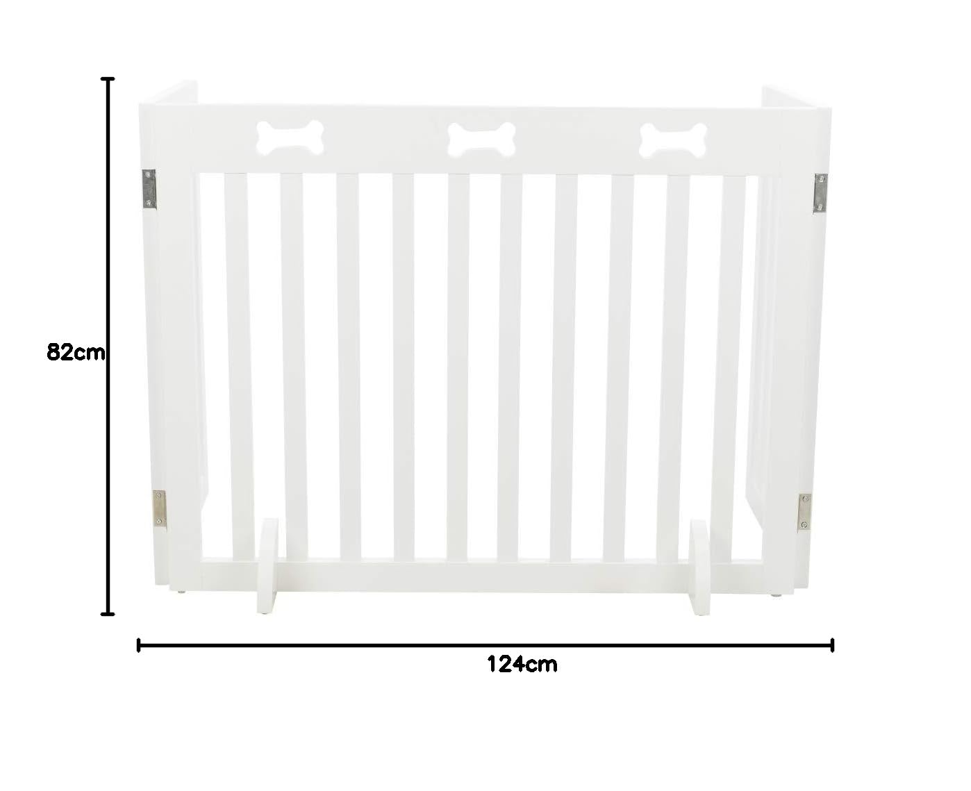 TRIXIE, cancelletto per Cane, 82-124 × 61 cm, Bianco