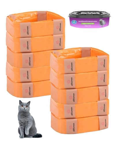 almoon 10 Stück Nachfüllfolie für Katzenstreu-Eimer