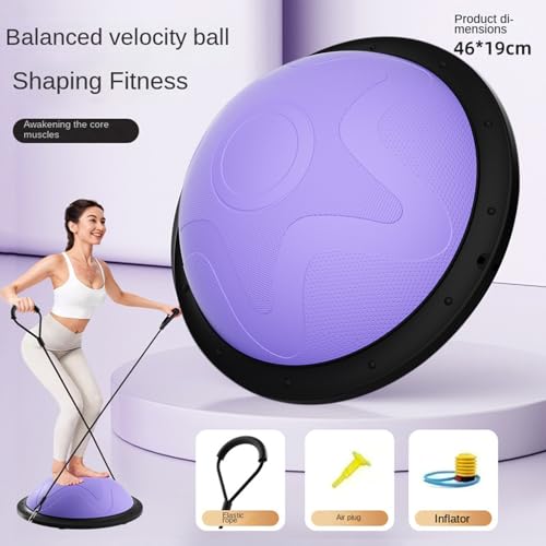 Pelota de equilibrio para yoga con base estable de medio núcleo 3