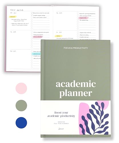 Lamare Academic Planner 2025-2026 – Undated Weekly College Student Planner 2025-2026 For Homeschool, High School, College & Nursing Students