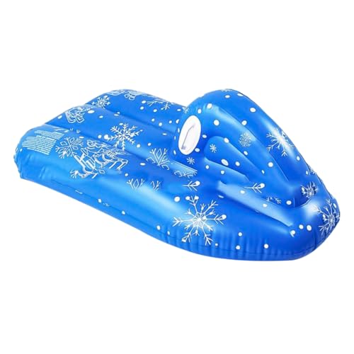 HANABASS Sturdy Kids Sled Boat PVC Skiing Ring Inflatable Skiing Equipment Snowflake Design Cold-Resistant for Outdoor Fun
