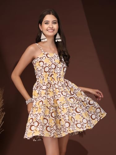 Image of Daevish Women's Skater Knee Length Dress | Dress for Women | Western Dresses for Women | Fit and Flare Mini Length Dress