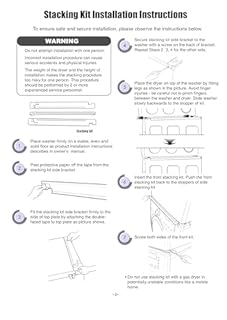KSTK1 27-inch Laundry Stacking Kit Compatible with LG 27inch Washer and Dryer Front Load