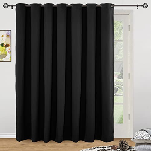 Rose Home Fashion Rhf Privacy Room Divider Curtain 8Ft Tall X 12.5 Ft Wide: No One Can See Through, Total Privacy(12.5X8)-Black (Comin18Ju029058) #TOP5