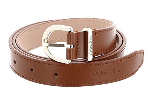 Calvin Klein Damen Gürtel Ck Must Metal Loop Rnd Belt 2.5 cm Ledergürtel,...