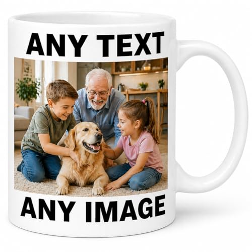 Printella studio Personalised Photo Mug Custom Any Text & Image 11oz