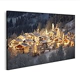 islandburner Quadro su tela Incantevole villaggio di Natale...