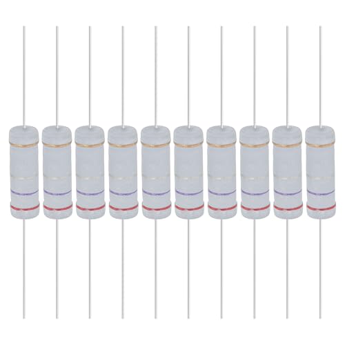 YOKIVE 10 Pcs 0.27 Ohm 5 Watts Metal Oxide Film Resistor, 5% Tolerance Resistor Axial Lead | Flame Proof for DIY Electronic Circuits, Audio-Video Projects