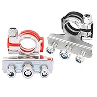 ProPlus Accupoolklemmen set - snelsluiting - rood en zwart - 12-24V - 4