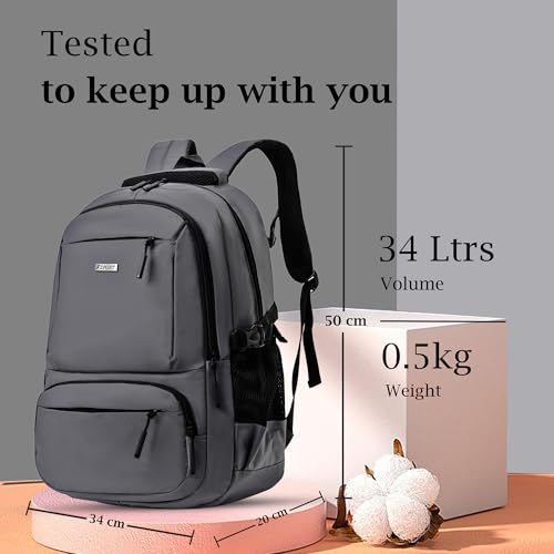 Image of Tinytot Sports 34 Litre, Stylish & Trendy Water Resistant Hi Storage School Collage Travel Laptop Backpack Bag for Boys, Girls, Mens & Womens, 20 Inches