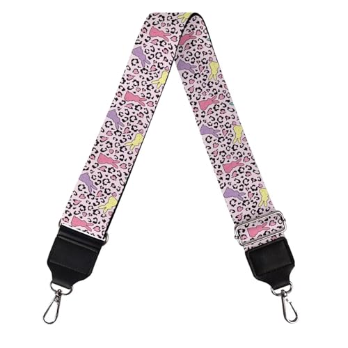 Image of GLENLCWE Leopard Rabbit Purse Straps Replacement Crossbody Adjustable Bag Strap for Purses, Wide Shoulder Strap for Women Guitar Purses