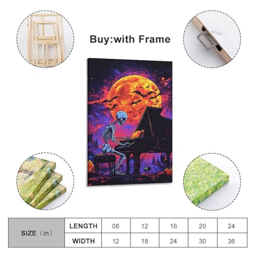 Impression sur toile moderne de 30 x 45 cm pour bureau et maison - 2