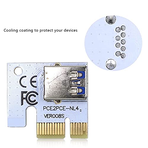 Xsentuals VER008S 4 PIN Molex PCI-E Riser Card 6pin Riser SATA Pcie 1x To 16x Pci Express Riser Card For Antminer Bitcoin Miner Mining - Image 4